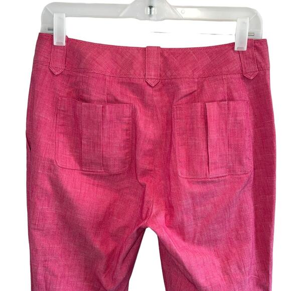 ETCETERA Pink Cropped Ankle Tie Details Pants 6 - Picture 5 of 8